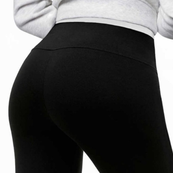 New! Nicole Miller Leggings 2 Pack Size Small Black Stretch Pants Cotton - Picture 4 of 10